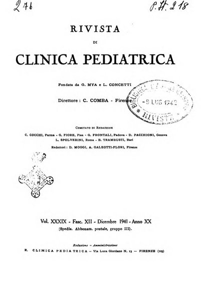 Rivista di clinica pediatrica