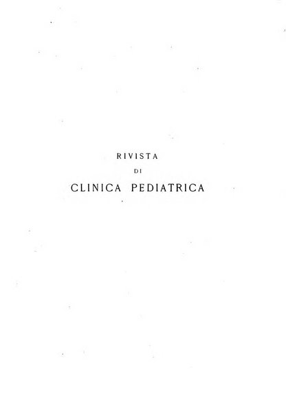 Rivista di clinica pediatrica