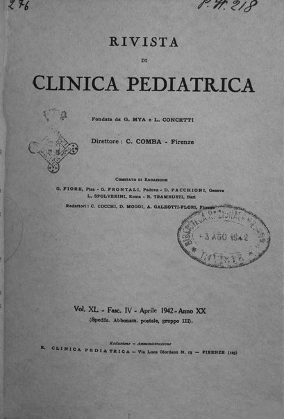 Rivista di clinica pediatrica