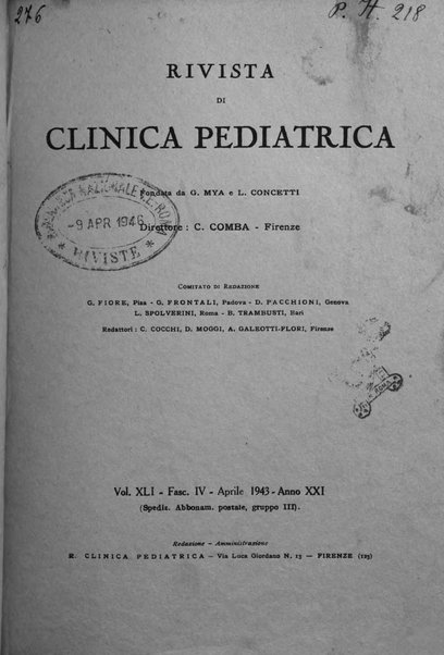 Rivista di clinica pediatrica