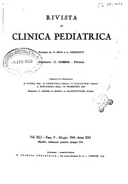 Rivista di clinica pediatrica