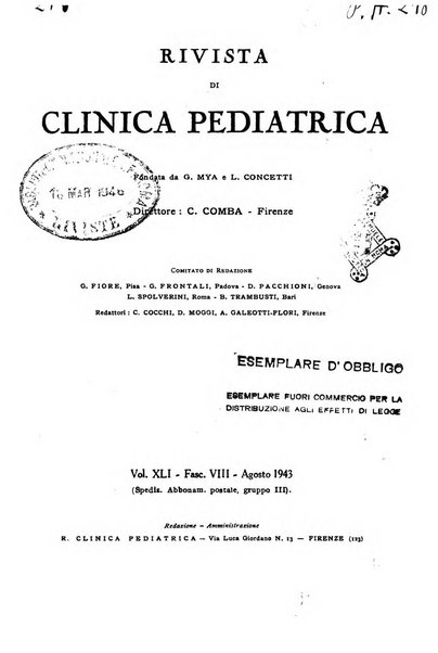 Rivista di clinica pediatrica