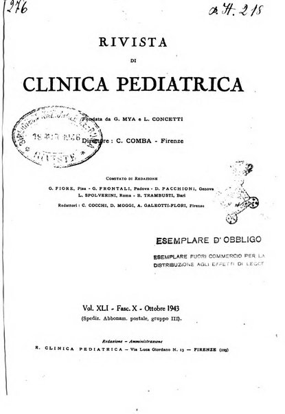 Rivista di clinica pediatrica