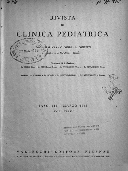 Rivista di clinica pediatrica