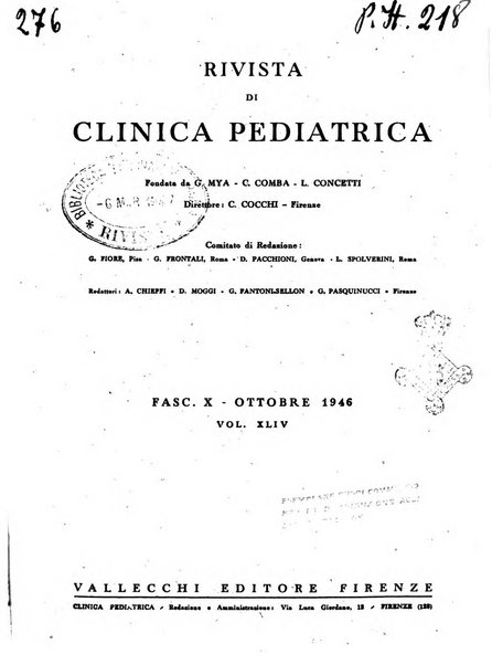 Rivista di clinica pediatrica