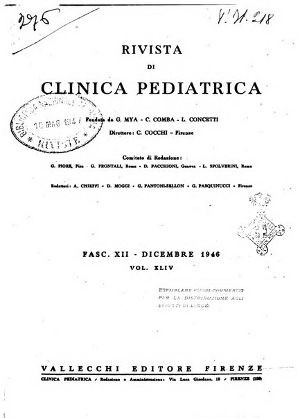 Rivista di clinica pediatrica