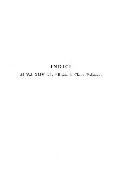 Rivista di clinica pediatrica