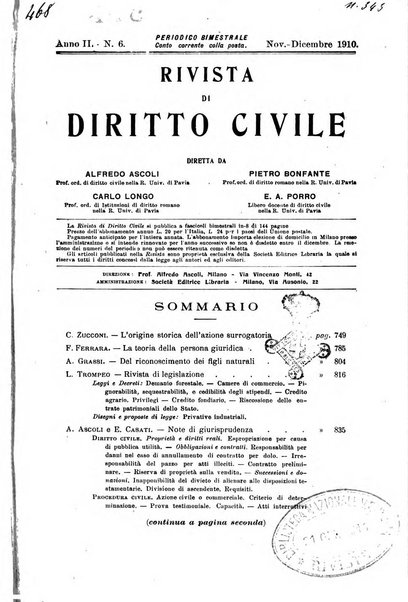 Rivista di diritto civile