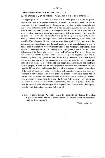 Rivista di diritto civile