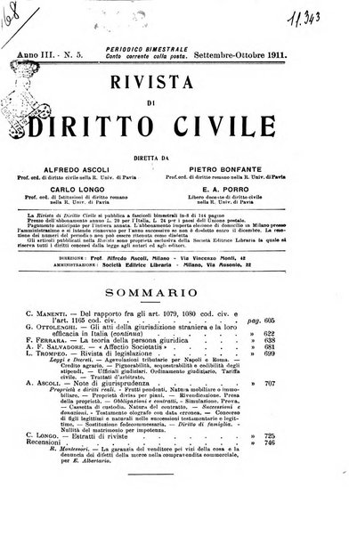 Rivista di diritto civile