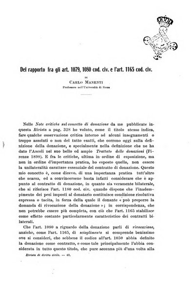 Rivista di diritto civile