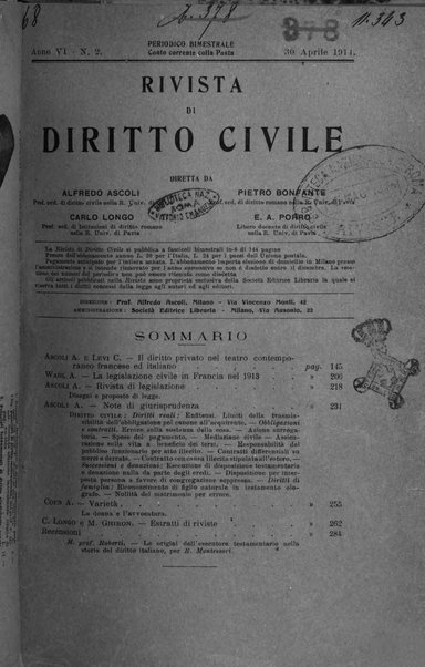 Rivista di diritto civile