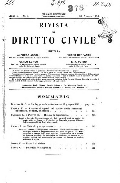 Rivista di diritto civile