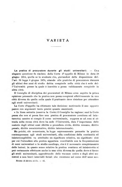 Rivista di diritto civile