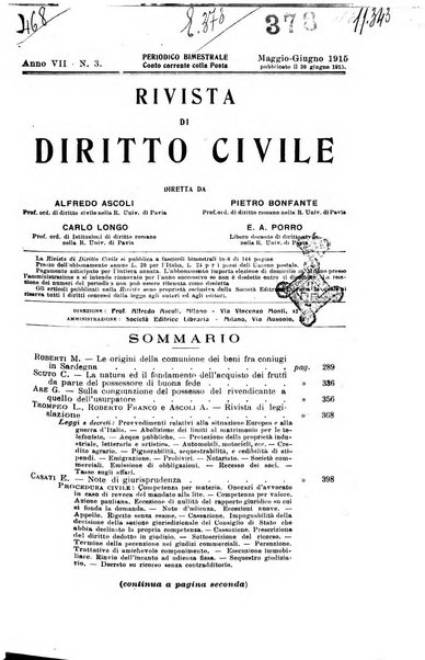 Rivista di diritto civile