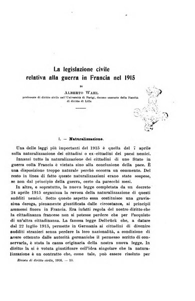 Rivista di diritto civile