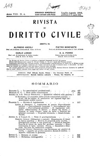 Rivista di diritto civile