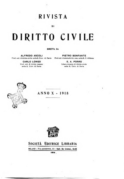 Rivista di diritto civile