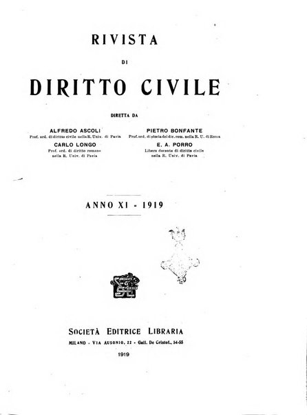 Rivista di diritto civile