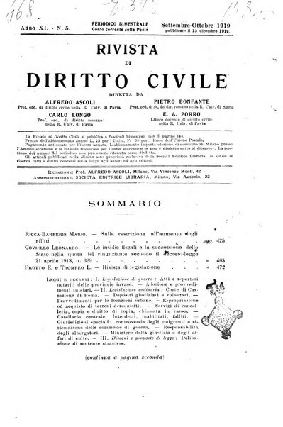 Rivista di diritto civile