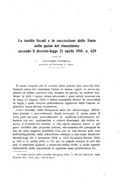 Rivista di diritto civile