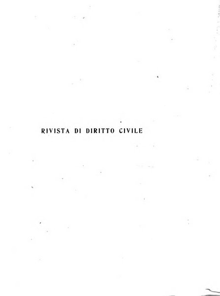 Rivista di diritto civile