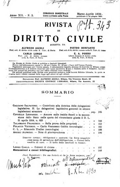 Rivista di diritto civile