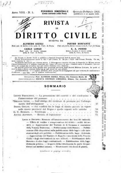 Rivista di diritto civile