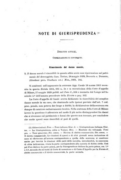 Rivista di diritto civile