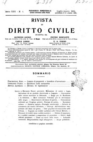 Rivista di diritto civile