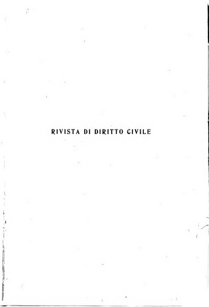 Rivista di diritto civile