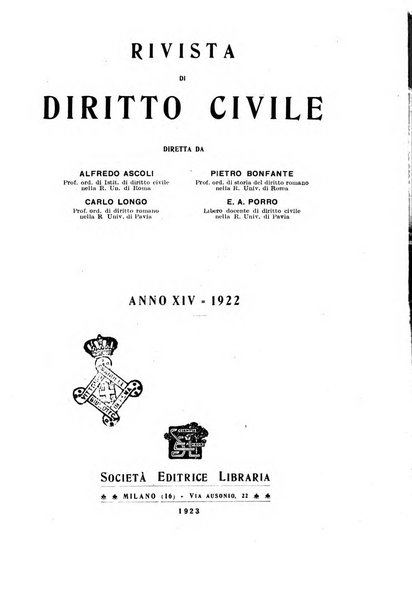 Rivista di diritto civile