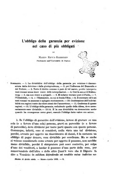 Rivista di diritto civile