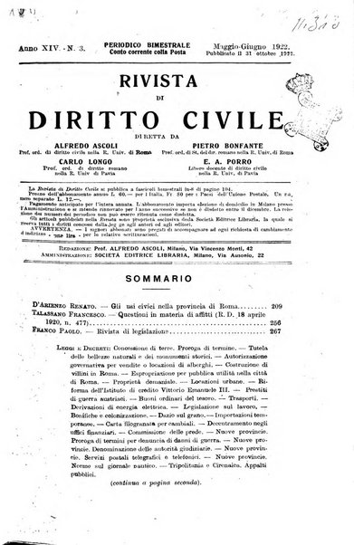 Rivista di diritto civile