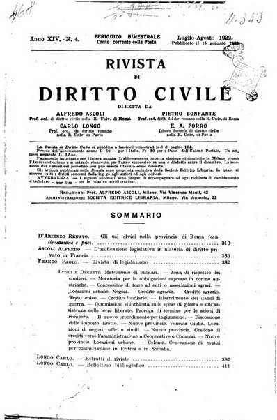 Rivista di diritto civile