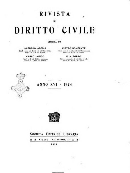 Rivista di diritto civile