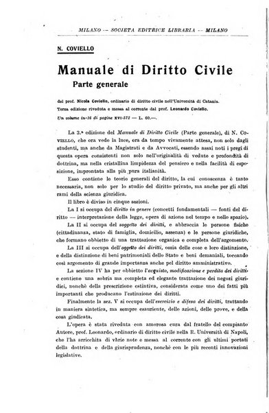 Rivista di diritto civile