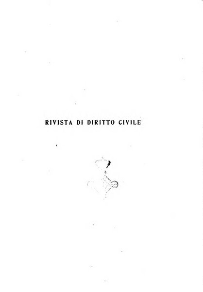 Rivista di diritto civile