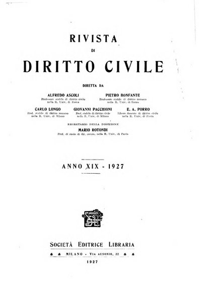 Rivista di diritto civile