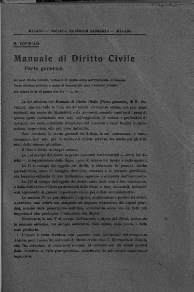 Rivista di diritto civile