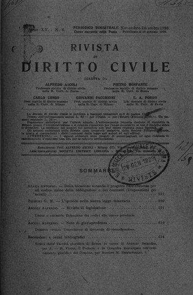 Rivista di diritto civile