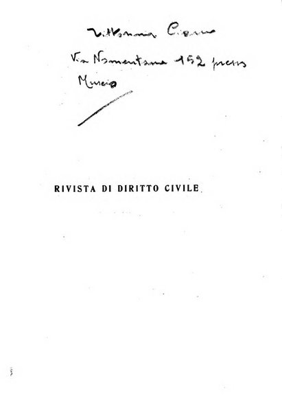 Rivista di diritto civile