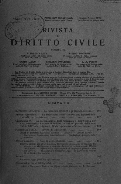 Rivista di diritto civile