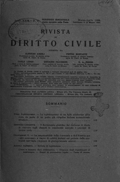 Rivista di diritto civile