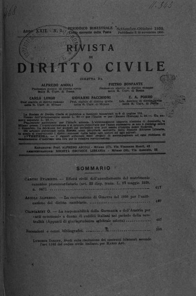 Rivista di diritto civile