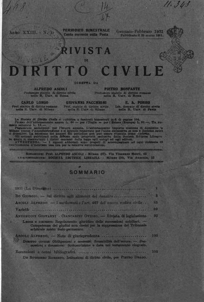 Rivista di diritto civile