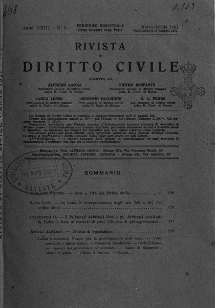 Rivista di diritto civile