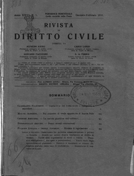 Rivista di diritto civile