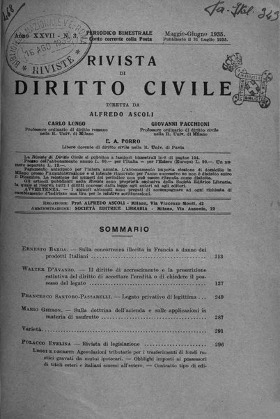 Rivista di diritto civile