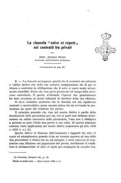 Rivista di diritto civile